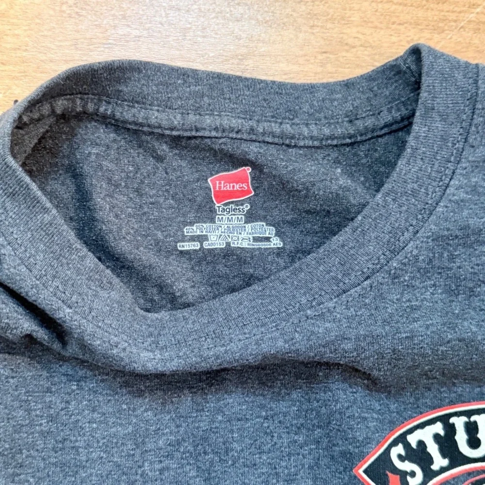 Vintage Hanes Sturgis 2014 74th Anniversary Rally‎ Week Graphic Tee Medium Gray